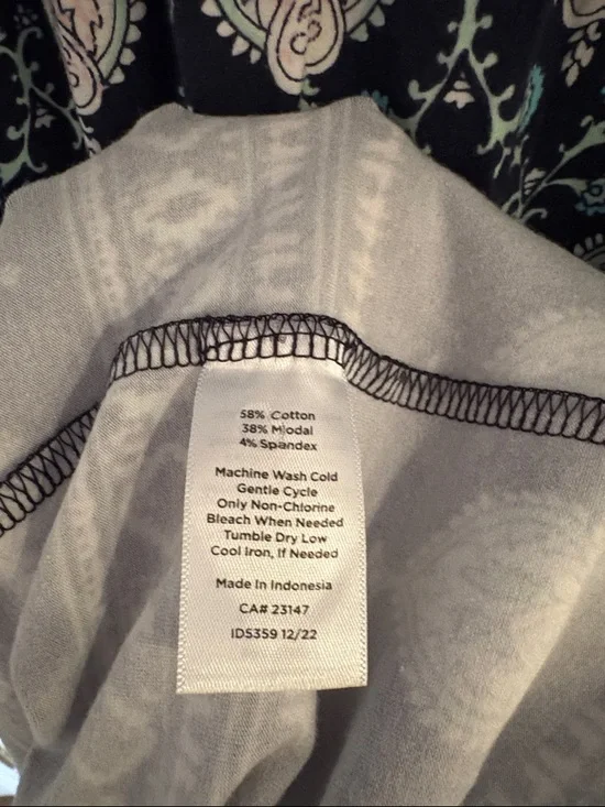 TALBOTS BOHEMIAN FLORAL JERSEY MAXI DRESS SIZE S - Picture 11 of 11